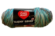 (1) RED HEART SUPER SAVER YARN IN ICELANDIC 236 YDS #4 DISCONTINUED ACRYLIC