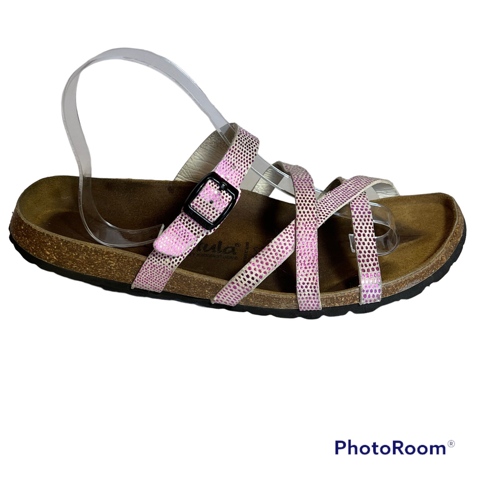 Birkenstock Betula Sandal EU 41 US Womens 10 White Pink Strappy