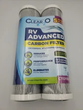 Clear 2O RV ADVANCED 5 MICRON CARBON FILTER CT01102.  UNIVERSAL CAPACITY