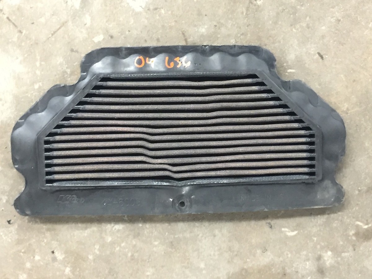 きゃん　0628 KAWASAKI NINJA ZX6R ZX 636 KN K&N AIR FILTER Intake 2003 2004 KA