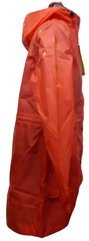 Joules GoLightly Poppy Spot Red Packaway Jacket Waterproof Rain Mac Coat Women 8 - Image 2 of 4