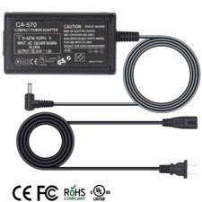 CA-570 AC Adapter Charger for CANON VIXIA HF M30 M31 M32 M300 M301 HD Camcorder