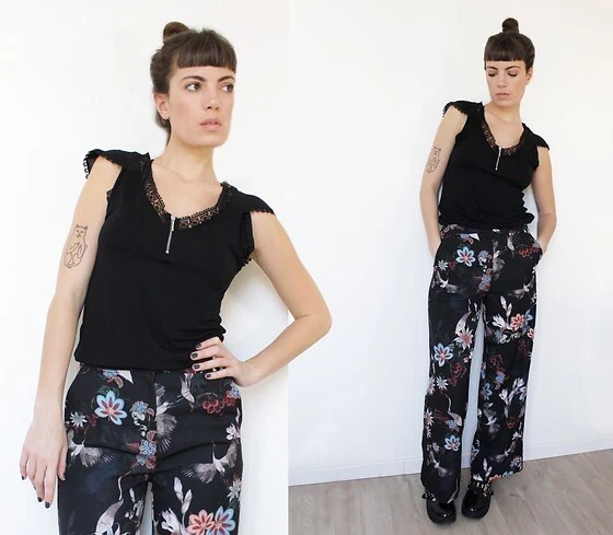 h&m wide leg pants