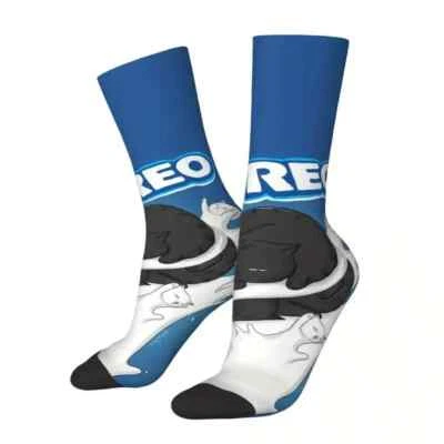 Mens Oreo Biscuit Funky 3D Printed Cartoon Character Novelty Socks UK 6-11