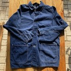 Vintage 1930s WW2 Deadstock Denim Chore Jacket Laurel Leaf 5 Star Buttons Rare