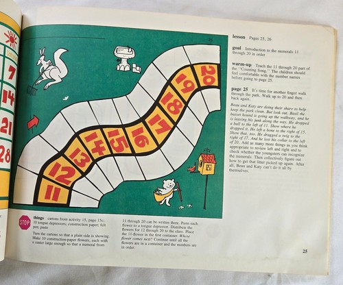 SRA Mathematics Preprimary Counting & Language Books Teacher's Editions 1974 - Picture 3 of 12