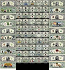 Lot X 50 Bills United States Collection US Dollar! History USA Studies United
