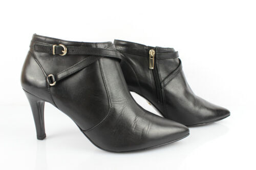 Bottes Minelli Pointues En Cuir Noir - Taille 36 - Occasion En Très Bon état