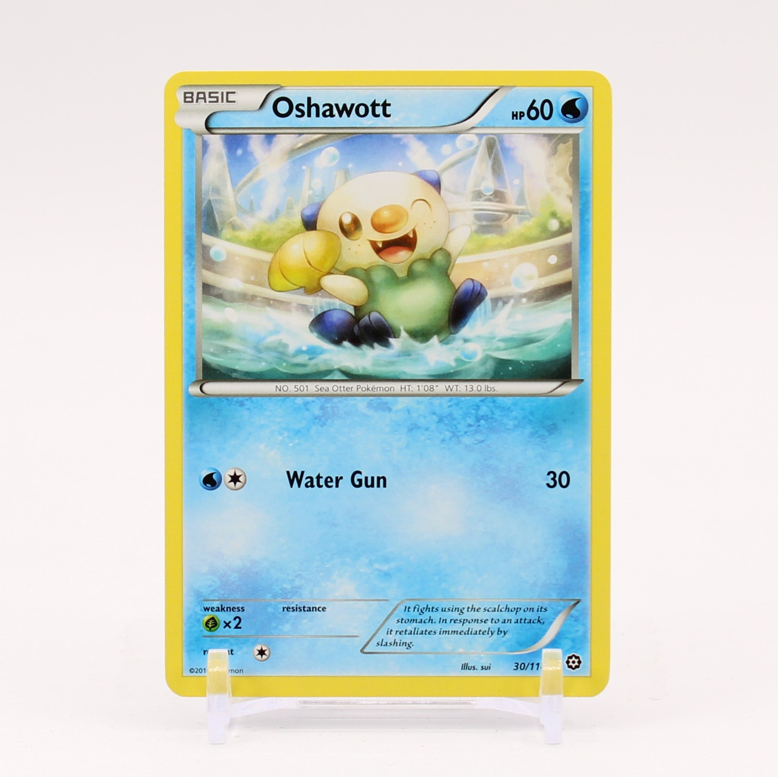 Oshawott - 30/114 Steam Siege Pokemon - NM