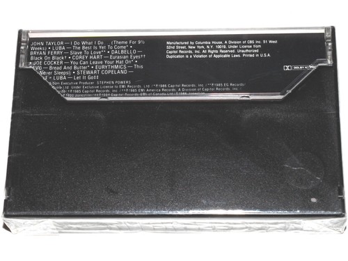 9 1/2 Weeks Original Motion Picture Soundtrack (Cassette Tape 1986) NEW SEALED - Picture 2 of 3