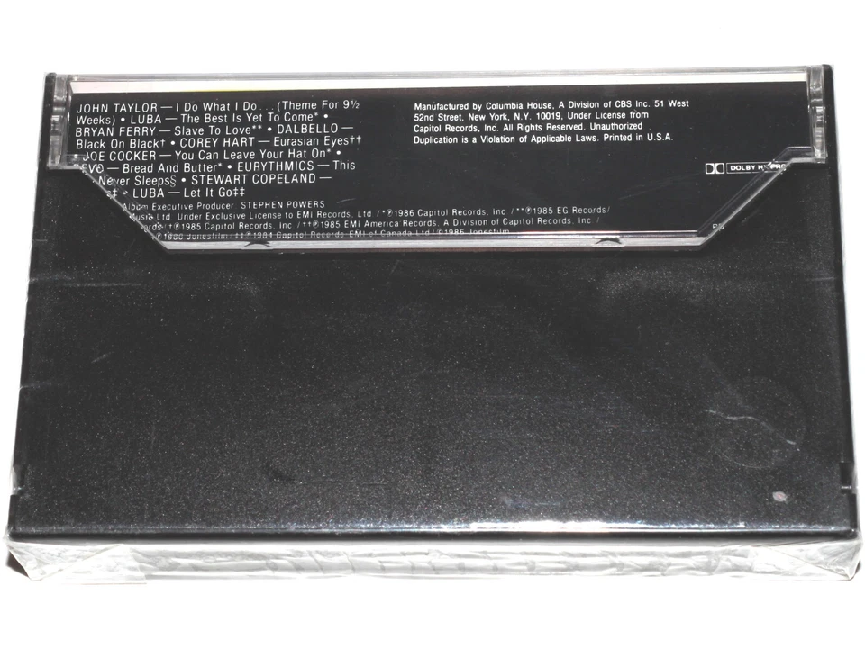 9 1/2 Weeks Original Motion Picture Soundtrack (Cassette Tape 1986) NEW SEALED - Image 2 of 4