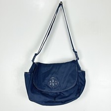 Tory Burch Billy Nylon Messenger Diaper Baby Bag Blue Crossbody Adjustable