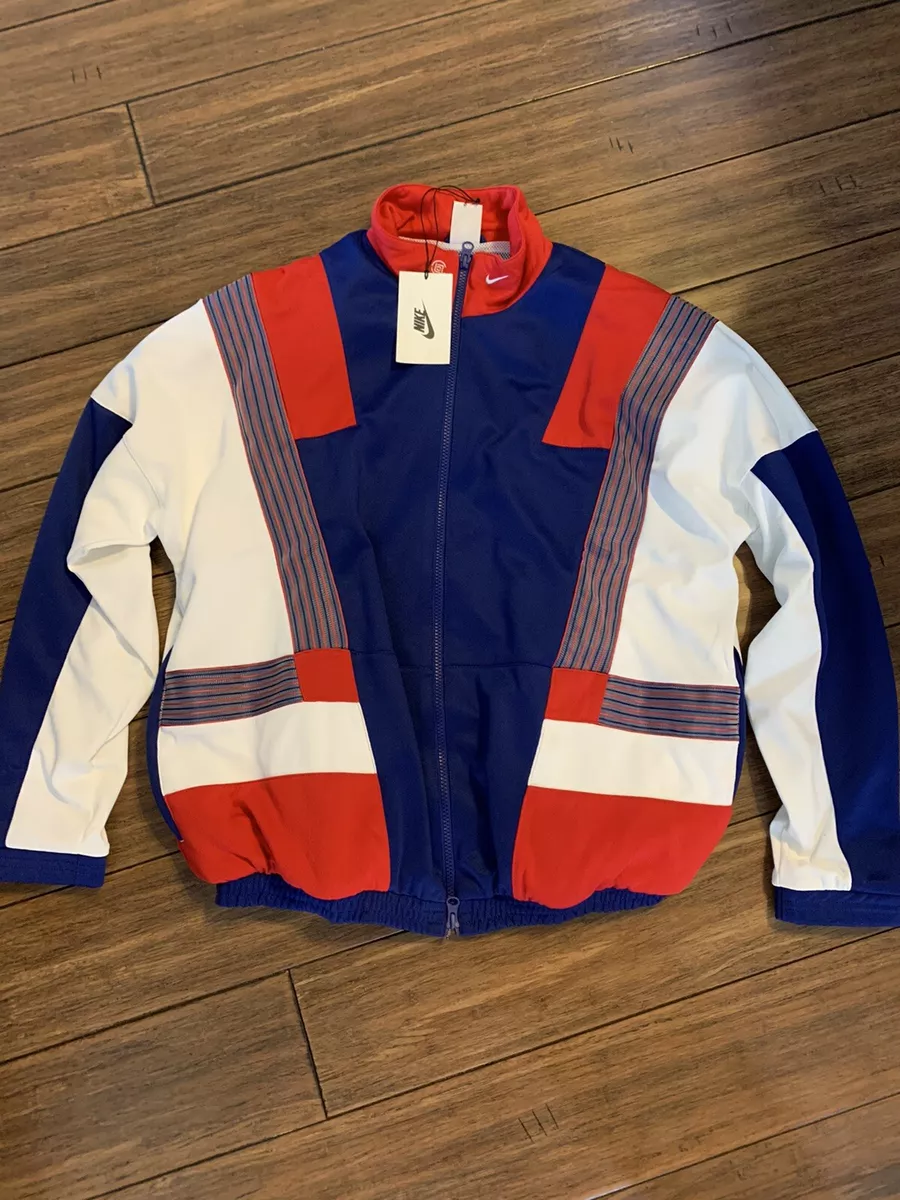 Nike blue shop white red jacket