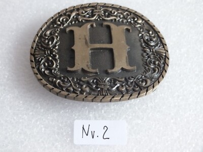 Alte - ADM-Gürtelschnalle - Western -  Cowboy-Rodeo - USA - ''H'' Nr.2 - K3/6