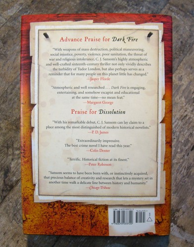 Dark Fire ~2005 HC~ C. J. Sansom SIGNED Matthew Shardlake Tudor Mystery Novel - Picture 12 of 12