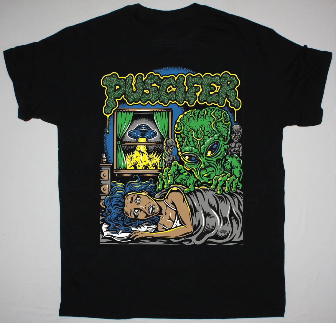 Puscifer Band Black T-Shirt Cotton Unisex Gift For Men Women BL1190