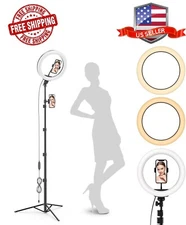 *NEW* GearLight 10" LED Ring Light w/ Telescoping Tripod and Dual Phone Holders