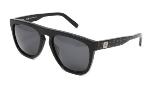 MCM Sunglasses Men's Plastic Pilot MCM650S 004 Black Black Visetos 57mm NEW!