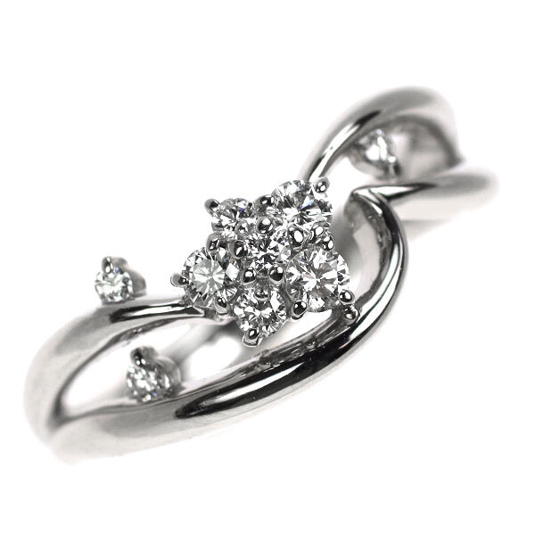Pt900 diamond ring 0.28ct - Auth free shipping from Japan Pt900 diamond ring 0.28ct - Auth free shipping from Japan
