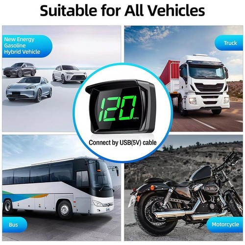 GPS Digital Speedometer Car Truck Motorcycle Head Up Odometer Display HUD H7H7 - Picture 19 of 20
