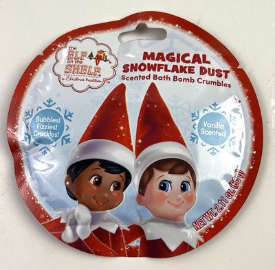 Elf On The Shelf Lot of 5 ~ Magical Snowflake Dust Bath Bombs Vanilla Scented