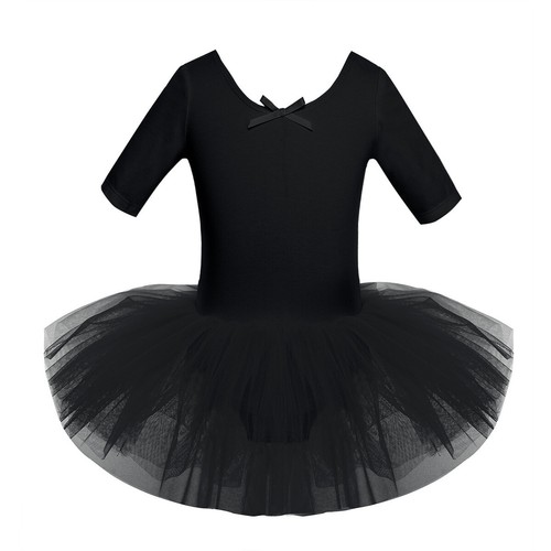UK Toddler Kid Girl Dance Dress Ballet Gymnastics Leotard Tutu Dancewear Costume - Picture 51 of 61