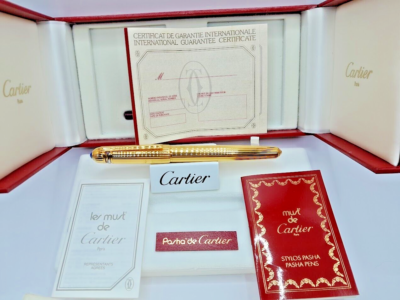 Cartier Pasha Pen Roller Ball Pen Complete with Spare Refill