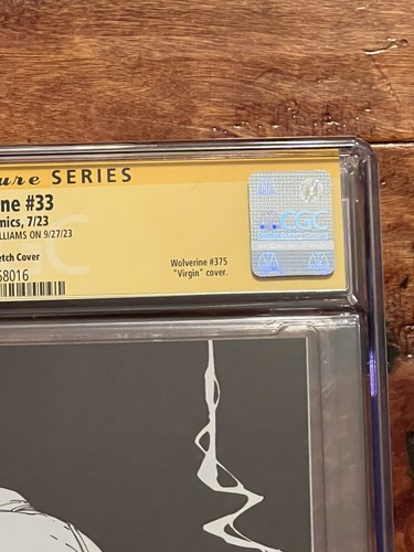 Wolverine #33 CGC SS 9.8 SDCC Exclusive Virgin Sketch Variant Ltd 900 Deadpool - Picture 4 of 10