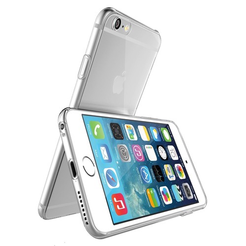 Slim Silicone Clear Crystal Soft TPU Case iPhone 6/6S Plus 5.5" + Screen Protect - Picture 4 of 8