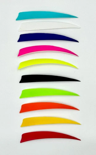 Stickbow Supplies Shield Cut Feathers - Left/Right Wing - 4 & 5 Inch - Solids