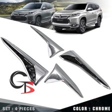 Fits Mitsubishi Pajero Montero Sport 2016 2017 Side Vent Door Cover Trim Chrome