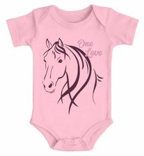 Baby Body Pferde-Motiv Geschenk für Pferdeliebhaber Geburtstag Weihnachten