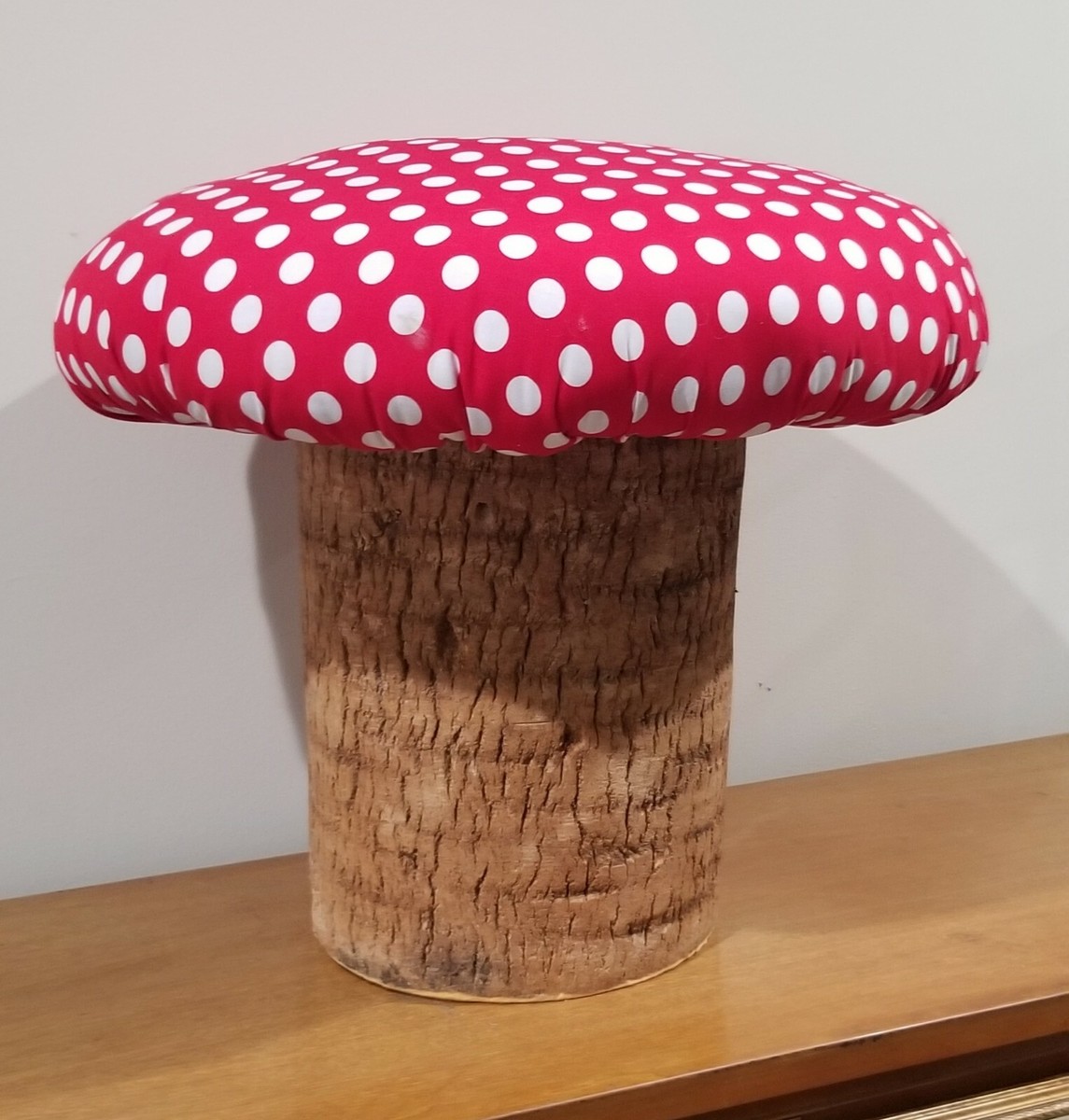 Large Handmade Toadstool Mushroom Stool 22