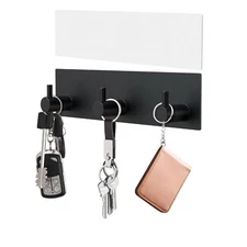 Key Holder Wall Mount Small Self Adhesive Key Hanger Metal Stick on Key Rack ...