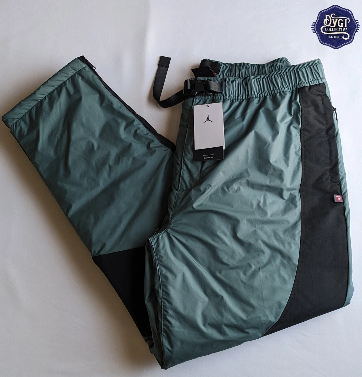 Nike Air Jordan 23 Engineered Winter Woven Pants Green Mens Sz XL DC9658-387 New