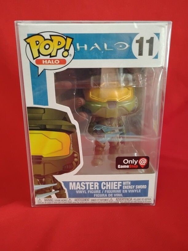 New Sealed Funko Pop Halo Master Chief W/ Energy Sword Vinyl Figure #11 In Case