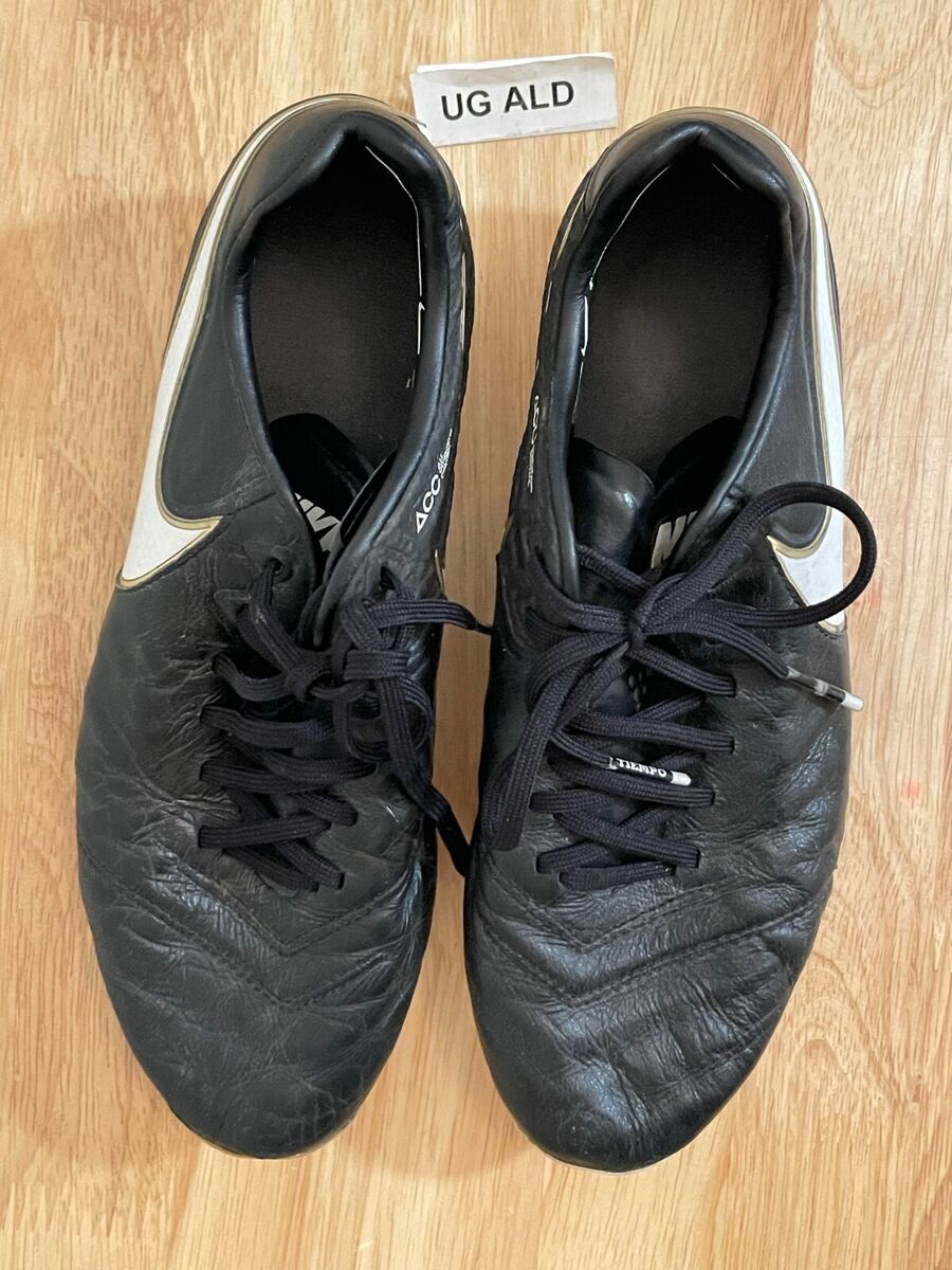 Nike Tiempo Legend VI FG ACC Black/White/Gold Soccer Cleats Nike Tiempo Legend VI FG ACC Black/White/Gold Soccer Cleats
