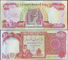 Iraqi Dinar One Million (40 x 25,000) COA Lightly Circulated IQD!!
