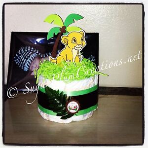 Centerpieces Paper Party Supplies Lion King Baby Shower Lion King Theme Party Decorations Baby Simba Diaper Cake Mini