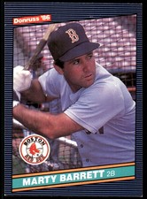 Marty Barrett 1986 Donruss #294 Red Sox MLB READ FREE SHIPPING AutographDen