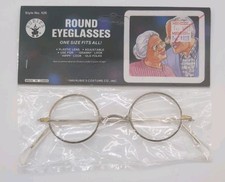 Vintage 1989 Rubies Costume Co Plastic Glasses Christmas One Size Fits All 