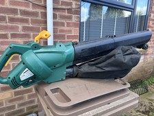 Electric Leaf Blower Garden Vacuum and Shredder - Black/Green