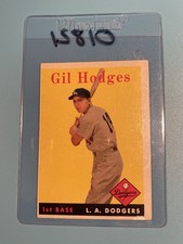 1958 Topps - Gil Hodges #162 L.A. Dodgers 1st Base