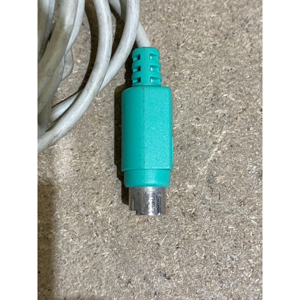 Beige Mechanical Mouse Wired PS/2 3-Buttons Scroll Wheel Portable for Desktop PC - Image 3 of 4