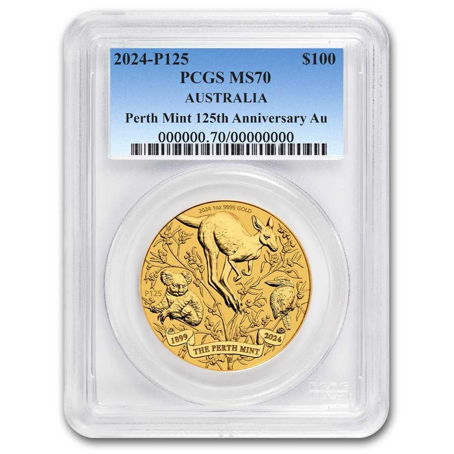 2024 AUS 1 oz Gold Perth Mint's 125th Anniversary MS-70 PCGS | eBay