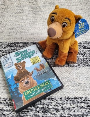Brother Bear Talking Koda & Kenai with Singalong DVD Disney collectable vintage