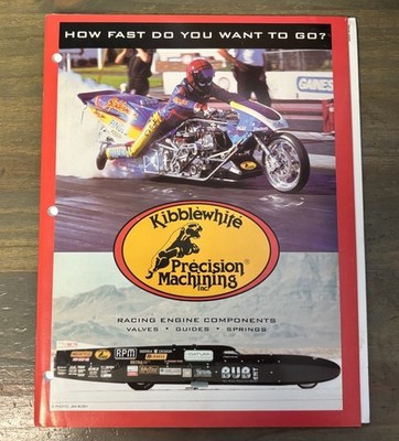 Vintage Kibblewhite Precision Marching Motorcycle Drag Racing Parts Catalog