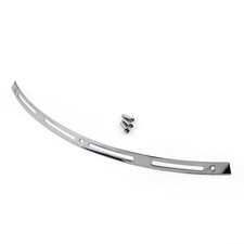 Chrome Slotted Batwing Windshield Trim For Street Touring 1996-2013 E2 Bike 2