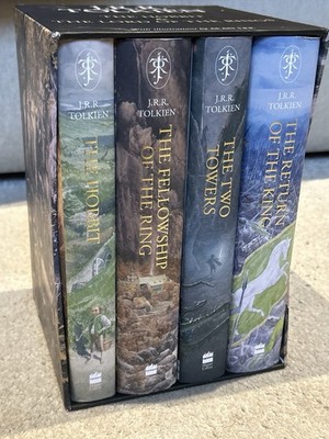 Der Hobbit & Der Herr der Ringe 4-Bücher Box Set - Alan Lee (sehr gut)