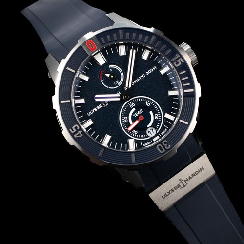 Ulysse Nardin Diver Blue Dial Rubber Strap 2026 44MM 1183-170-3/93, Complete Set